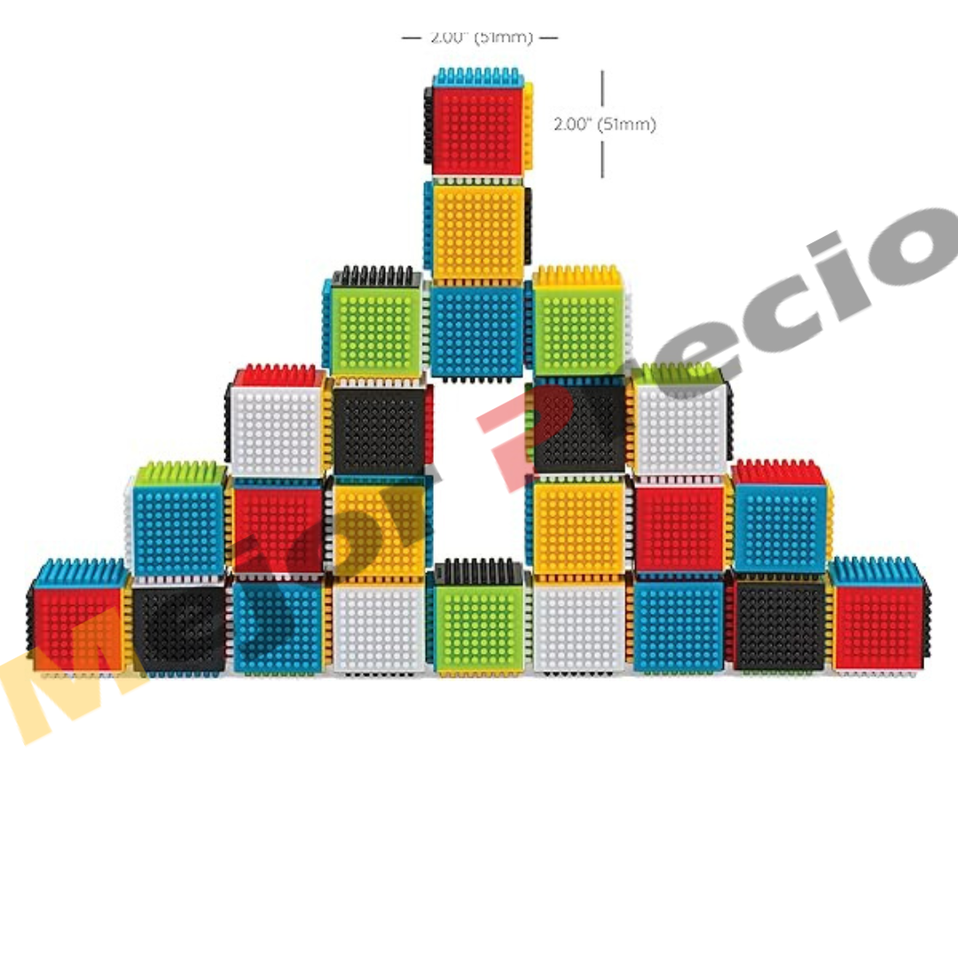 BLOQUES DE ESTIMULACIÓN SENSORIAL SET DE 35 PIEZAS