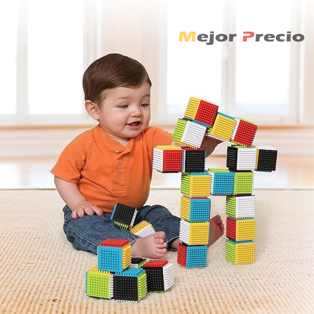 BLOQUES DE ESTIMULACIÓN SENSORIAL SET DE 35 PIEZAS