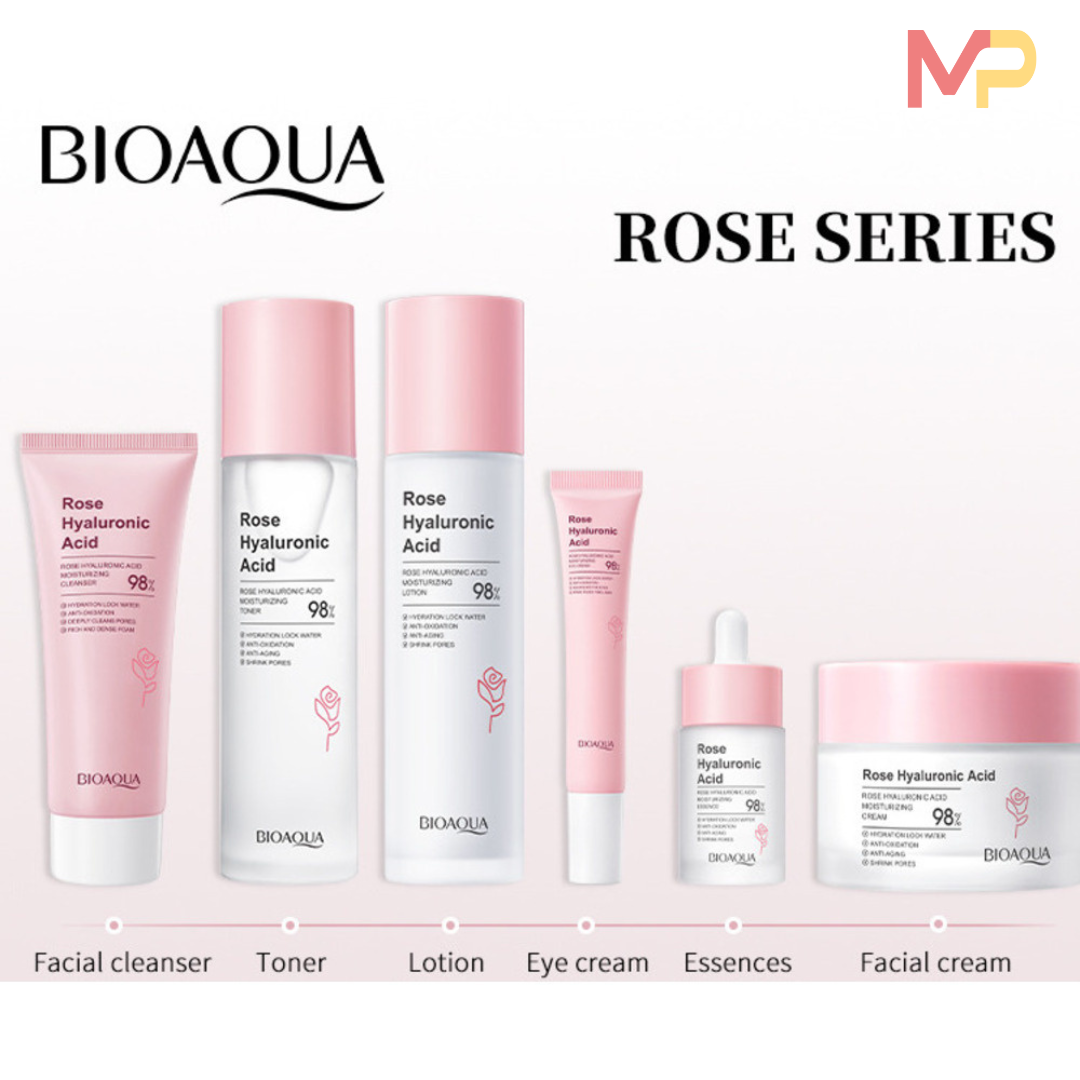 Rose Hyaluronic Acid – Set Hidratante de 6 Piezas