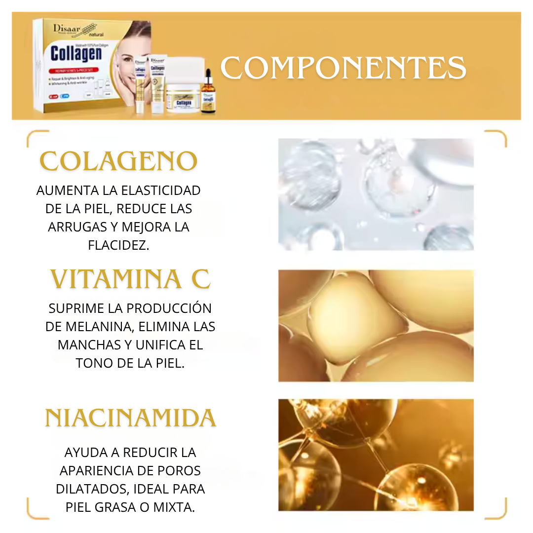 Kit 5 en 1 de Colágeno Puro Disaar