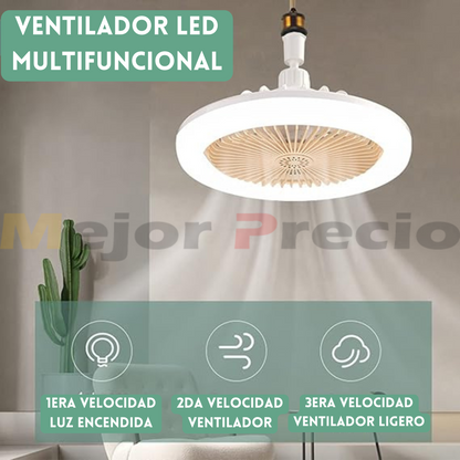 VENTILADOR LED MULTIFUNCIONAL CON AROMATERAPIA