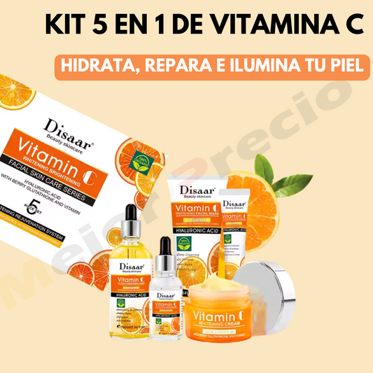 KIT 5 EN 1 DE VITAMINA C Y ÁCIDO HIALURÓNICO