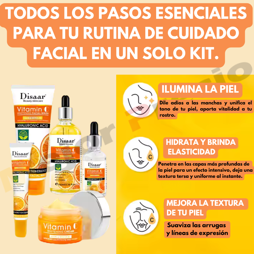 KIT 5 EN 1 DE VITAMINA C Y ÁCIDO HIALURÓNICO