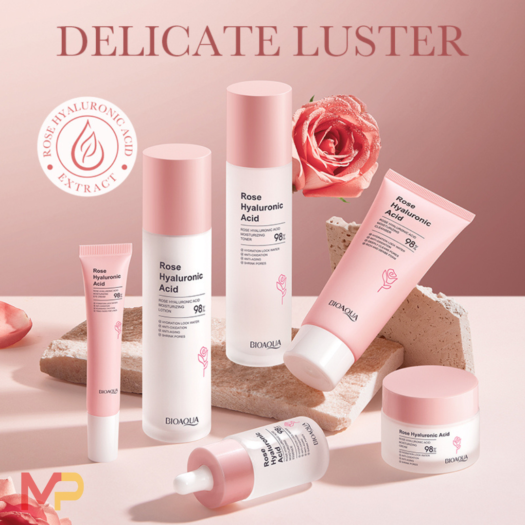 Rose Hyaluronic Acid – Set Hidratante de 6 Piezas