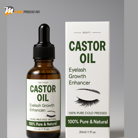 Serum crecimiento de pestañas y cejas - Aceite de Castor (30ML)